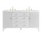James Martin Vanities 60'' Double Vanity, Bright White 485-V60D-M-BW - alternate 1